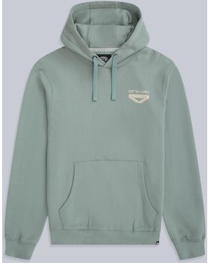 Mountain Warehouse 'River' Hoodie Drawcord Adjustable Hood Cosy Pullover Cotton - Green