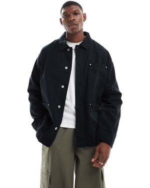 ASOS Washed Twill Worker Jacket - Blue
