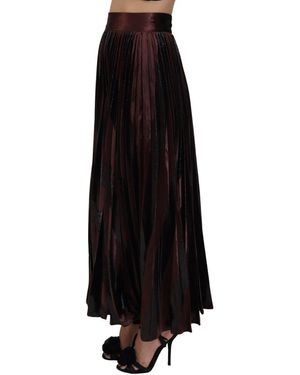 Dolce & Gabbana Geplooide Fluwelen Rok - Zwart
