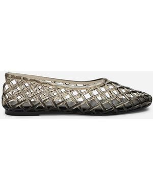 Where's That From Wheres Kori Jelly Ballet Court Shoes - White