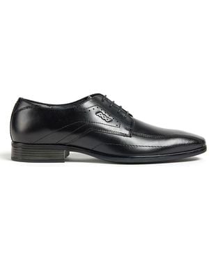 Pod Duke Leather Derby Shoes - Black