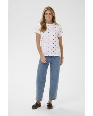 Saint Tropez T-Shirt Emilysz T-Shirt Regular Fit - Blauw