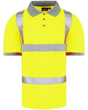 Dickies High Visibility Safety Polo Shirt - Yellow