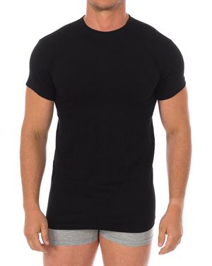 Q En Short Sleeve Cotton Undershirt Q1003 - Black