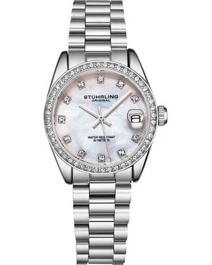 Stuhrling Lineage 3936 Quartz 31Mm Fashion - White