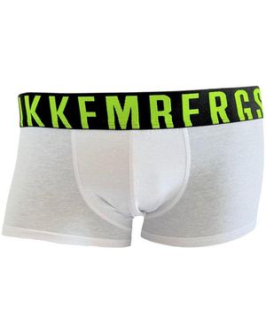 Bikkembergs Witte Katoenen Boxer - Groen