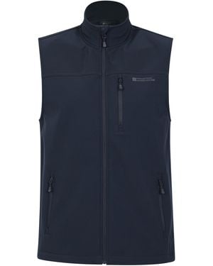 Mountain Warehouse 'Grasmere' Gilet Lightweight Water Resistant Casual Body Warmer Jacket - Blue