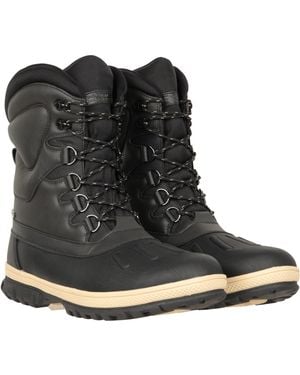 Mountain Warehouse 'Arctic' Snow Boots Thermal Waterproof Winter Shoes - Black
