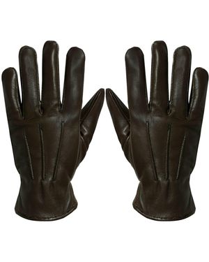 Infinity Leather Thermal Gloves - Black
