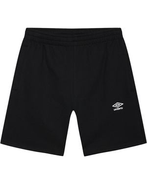 Umbro Fleece Logo Casual Shorts - Black