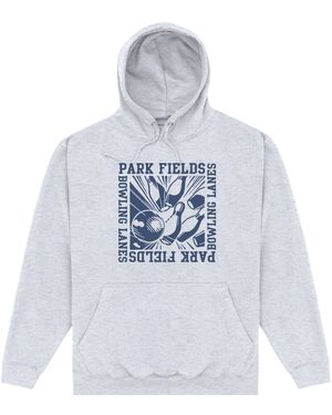 Park Fields Bowling Lanes Heather Hoodie Cotton - Blue