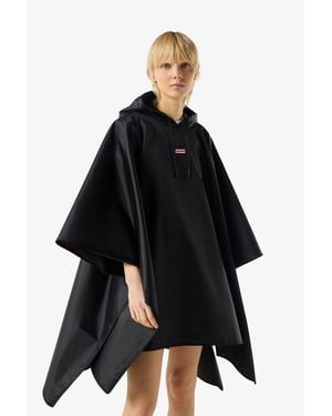 HUNTER Packable Adults Rain Ponchos - Black