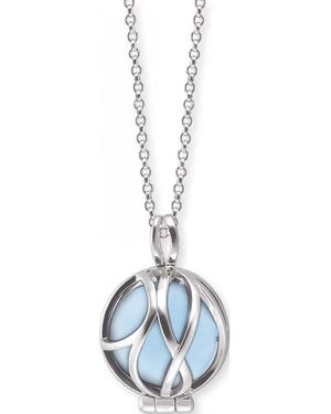 Engelsrufer Ern-Healpara-Ba-Xs Ladies Powerful Stone Necklace Sterling - Blue