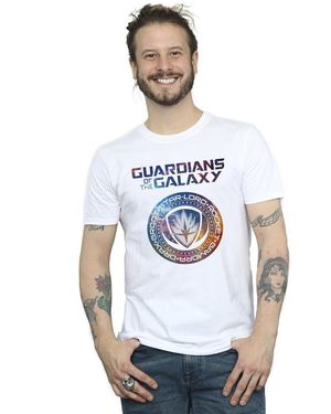 Marvel Guardians Of The Galaxy Stars Fill Logo T-Shirt Cotton - Blue