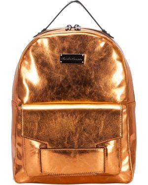 Claudia Canova Adela Metallic Backpack - Orange