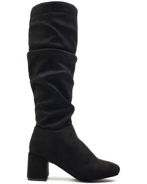 SOLESISTER Inez Ruche Boots - Black