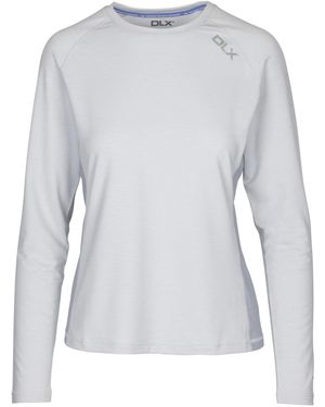 DLX Ladies Katherine Top (Pale Marl) - Grey