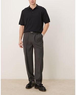 ASOS Smart Oversized Tapered Trousers - Black