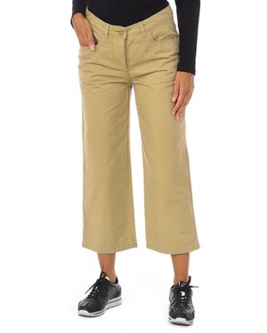 Napapijri Mono W Pirate Trousers With Straight Cut Hems Ga4Fof - Yellow