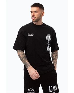 Hype Regular Fit Crew Neck T-Shirt - Black