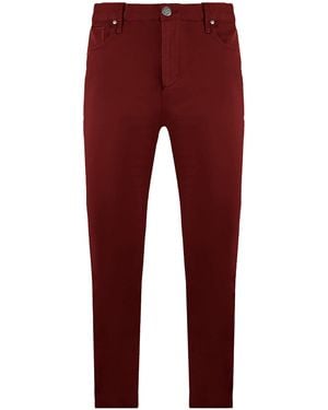 Armani Jeans J06 Slim Fit Trousers Cotton - Red