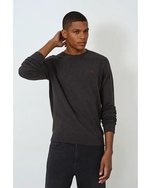 Crew Neck Jumper - Black
