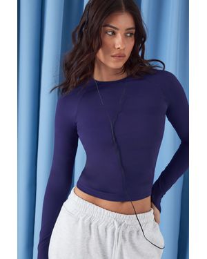 DSGN Studio Sculpt Long Sleeve Top - Blue