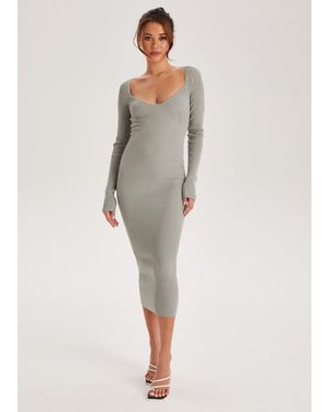 Urban Bliss Square Neck Dress - Natural