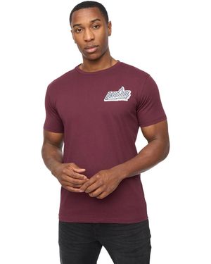 Crosshatch Jampstead T-Shirt (Rum Raisin) - Red
