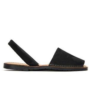 Sole Macaw Nubuck Menorcan Sandals - Black