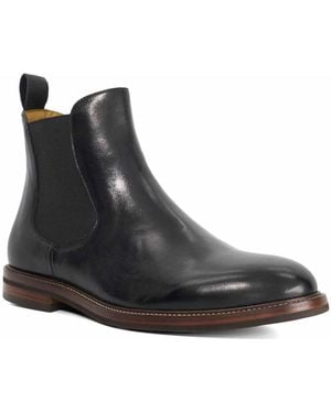 Dune Maisen Leather Formal Chelsea Boots - Black