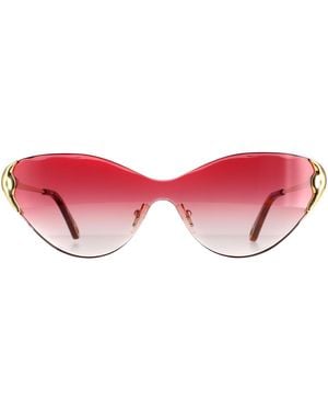 Chloé Chloé Cat Eye Gradient Curtis Ce163S Sunglasses Metal - Red