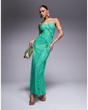 Forever New Ruffle Lace Maxi Dress - Green