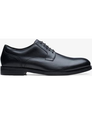 Clarks Craftdean Lace Leather Shoes - Black