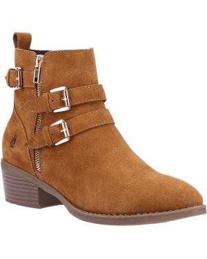Hush Puppies Jenna Memory Foam Ankle Boots - Brown