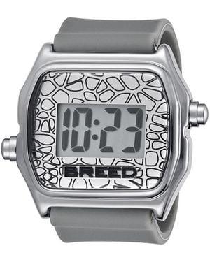 Breed Austin Lcd Silicone Ring Watch - Grey