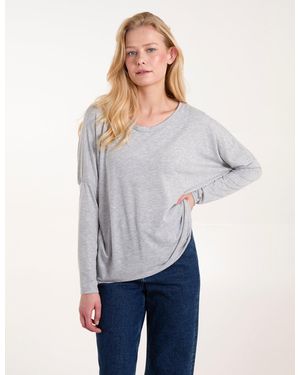 Blue Vanilla Batwing High Low Top - Blue