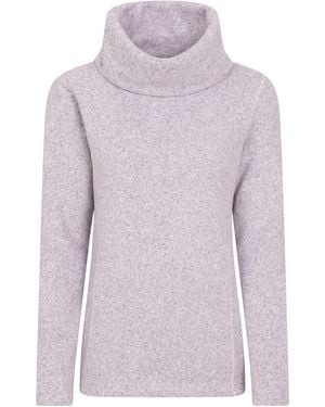 Mountain Warehouse Ladies Cowl Neck Fleece Top - Purple