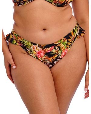 Elomi 802385 Tiger Valley High Leg Bikini Brief - Natural
