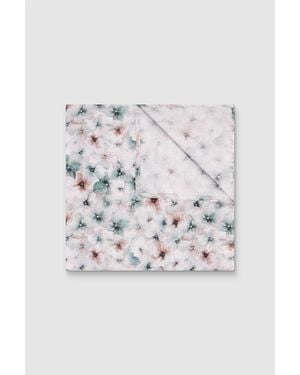 Alexandre Silver Label Pocket Square - White
