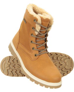 Mountain Warehouse Thermal Boots Breathable Waterproof Casual Shoes - Natural