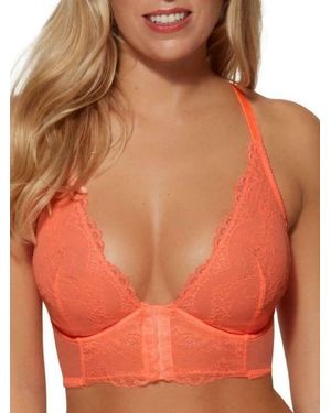 Gossard Superboost Lace Deep V Bralette - Orange