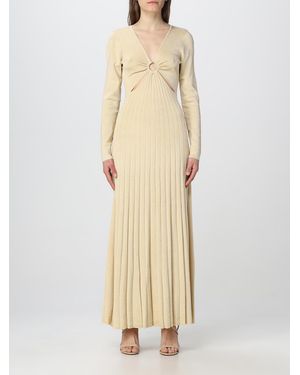 Michael Kors Uitgesneden Breien Maxi Jurk - Naturel