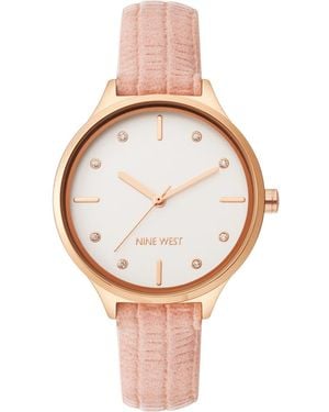 Nine West Nw-2556Rgpk Ladies Watch - White