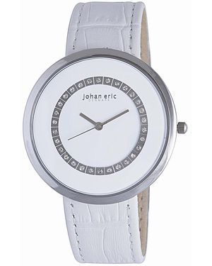 Johan Eric Vejle Je5002-04-001 Leather Calfskin Watch - Grey