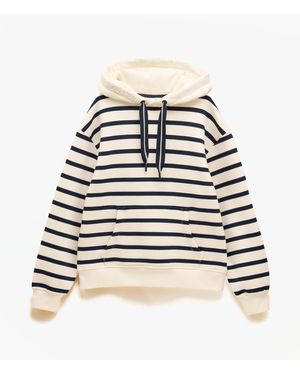 Joules Milbourne Hoodie Cream/ Stripe - Natural