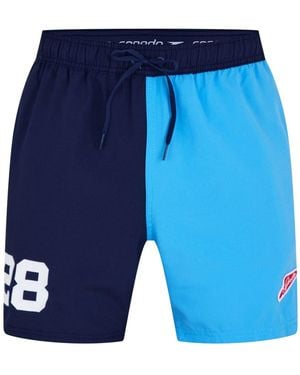 Speedo Redondo Edge Volley Colour Block Swim Shorts (Peacoat) - Blue