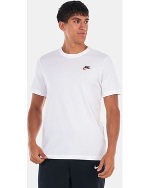 Nike Sportswear Club T Shirt - White