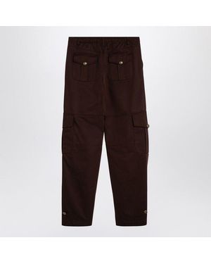 Moschino Wide Cargo Trousers - Brown
