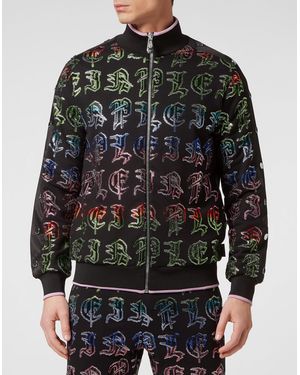 Philipp Plein Trainingspak: Top & Broek Gothic Plein - Zwart
